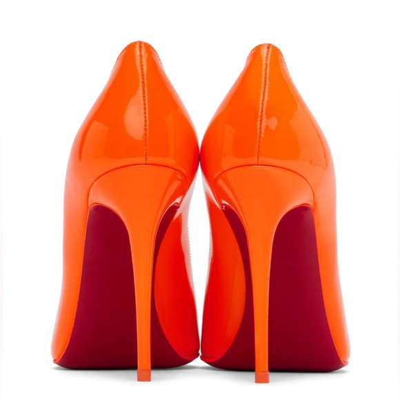 Christian Louboutin Shoes. Size 37. Color Orange. - Picture 3 of 8